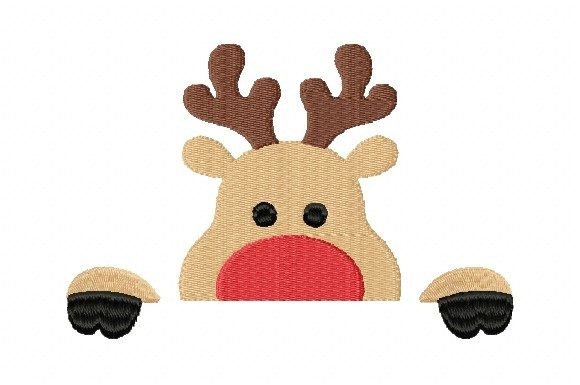 Christmas Peeking Reindeer Embroidery Review