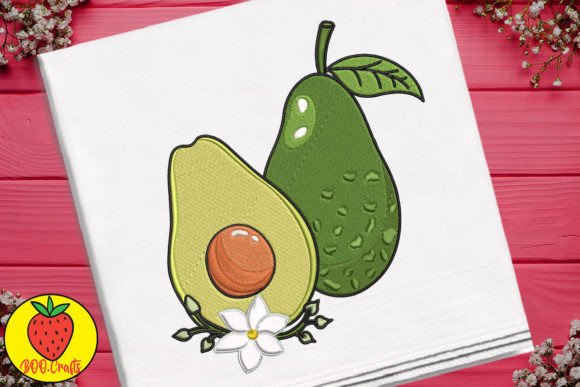 Cute Avocado and Flower Embroidery Review