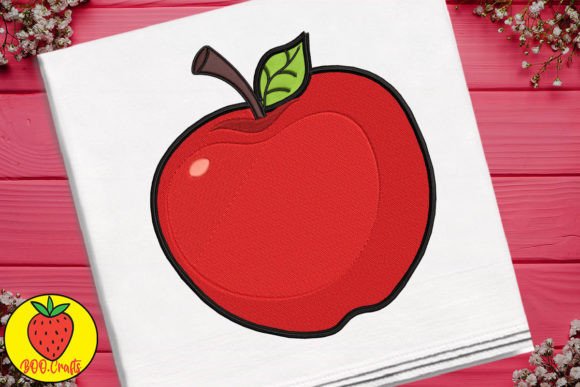 Cute Red Apple Embroidery Review