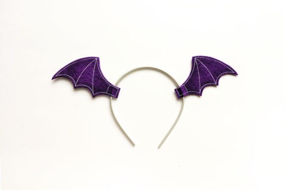 Halloween Bat Wing ITH Headband Slider