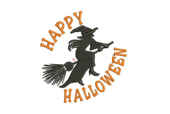 Halloween Flying Witch Embroidery Review