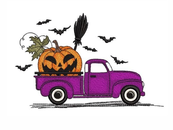 Halloween Truck Embroidery Design Review