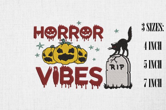 Horror Vibes Scary Black Cat Embroidery Review
