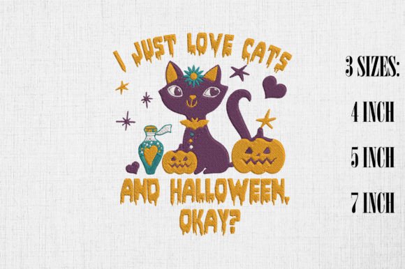I Just Love Cats and Halloween Embroidery Review