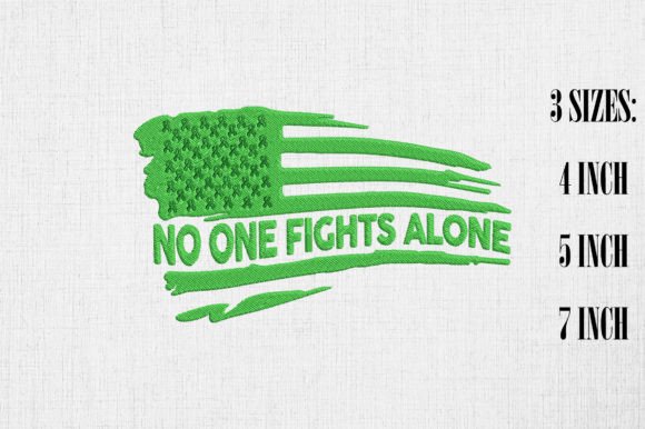 Mental Health Awareness USA Flag Embroidery Review