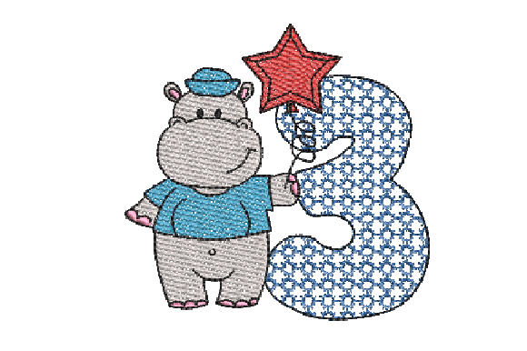 Number 3 Cute Hippo: A Designer’s Review for Personalized Gifts