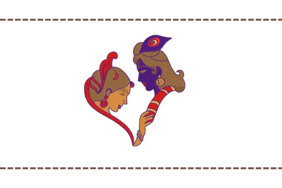 Radha Krishna Embroidery Design Review