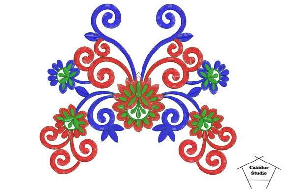 Red Flower Bunch Embroidery Review