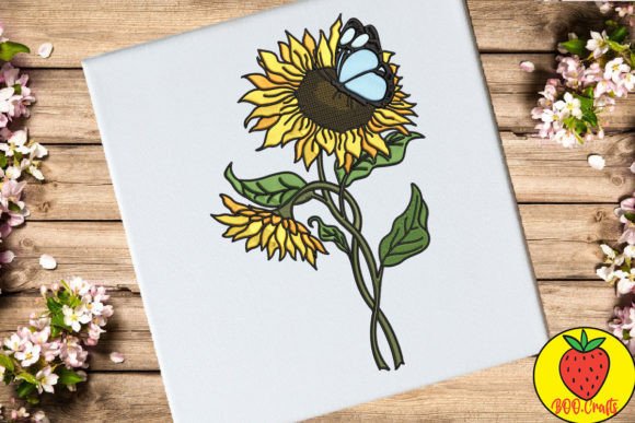 Review: Sunflowers and Butterfly Embroidery Design
