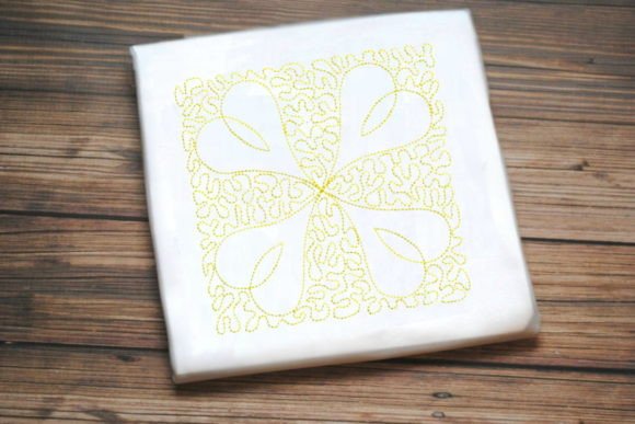Review: Yellow One Line Flower Embroidery Design