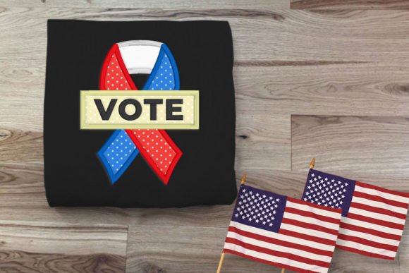 Vote Ribbon Applique Review